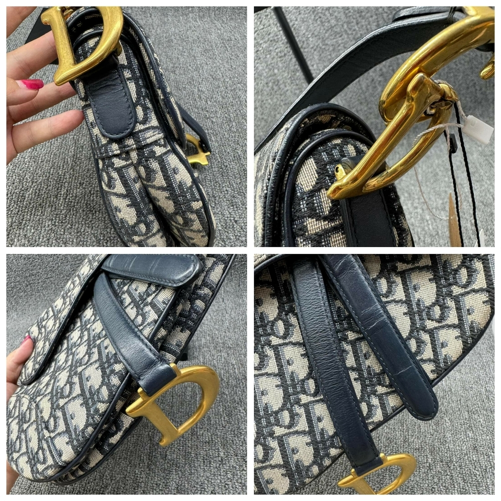 100% Authentic DIOR Saddle Cloth Crossbody bag - Picture 7 of 16